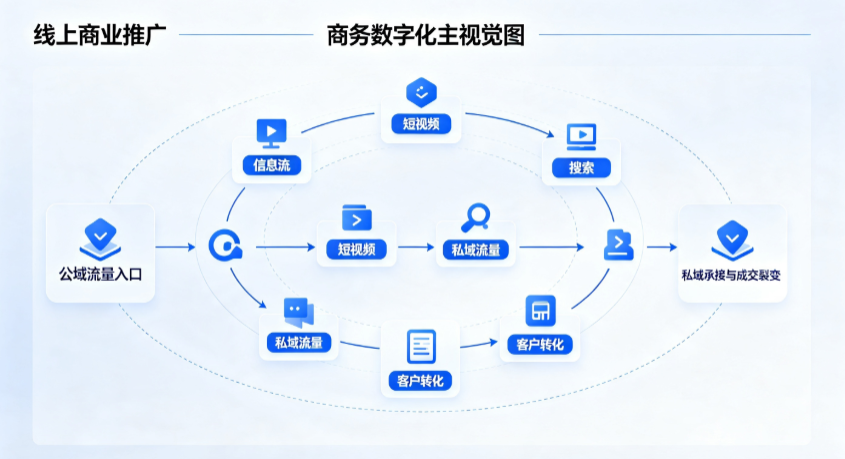 湘潭县线上商业推广怎么做？全域流量闭环搭建与低成本转化实战指南